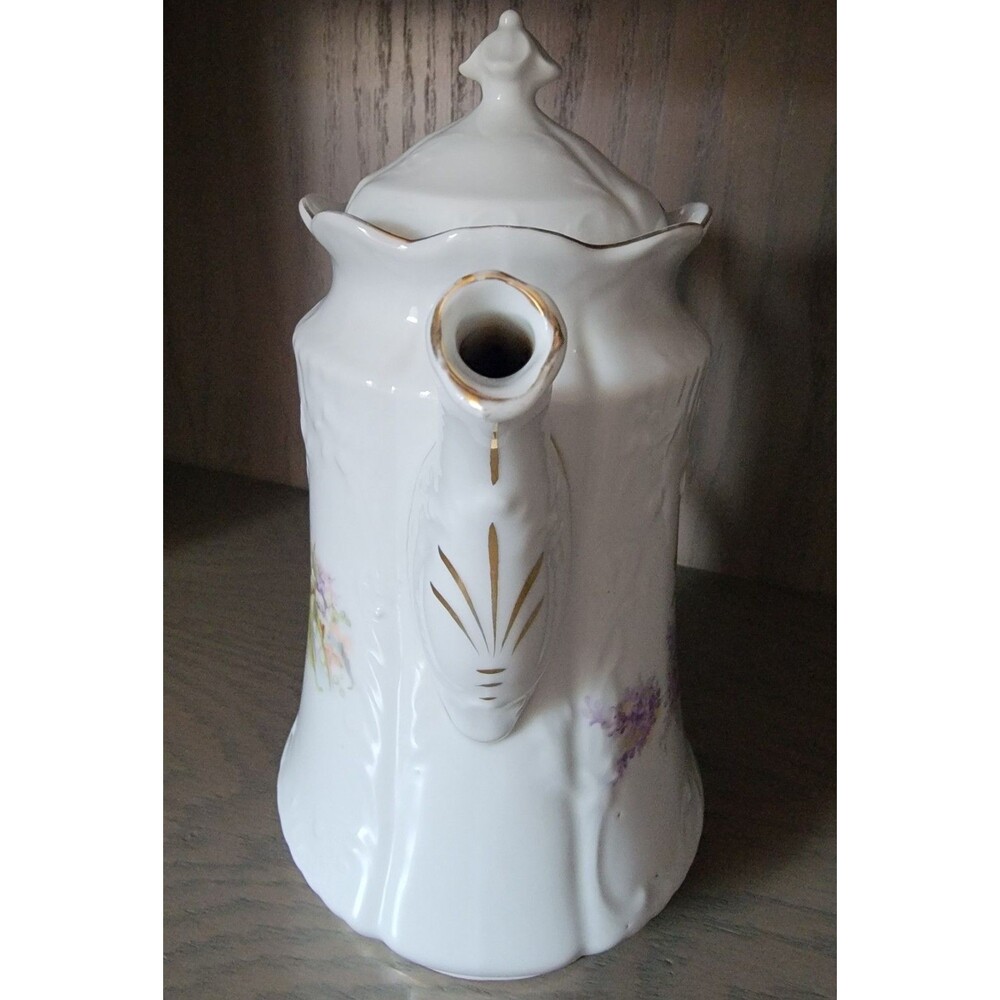 Vintage Floral Teapot Coffee Pot European Style 11" Retro Grannycore Victorian - Picture 4 of 8